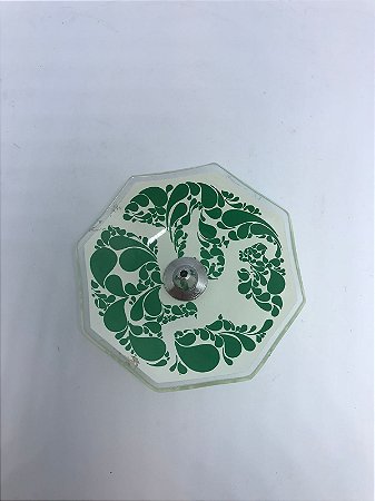 Incensário de Vidro Verde
