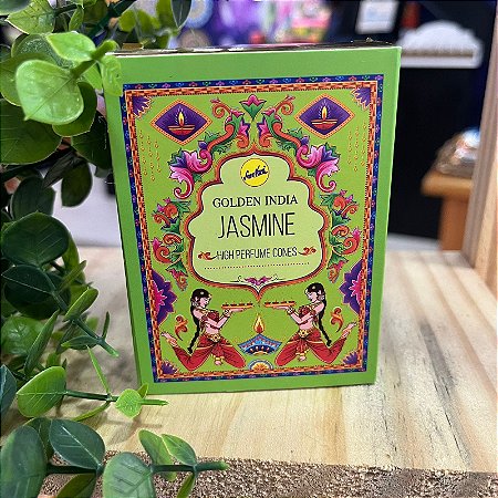 Incenso de Cone Golden India Jasmin