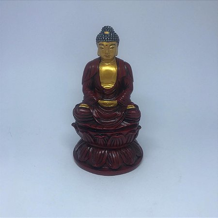 Buda Tibetano - Dourado e Vinho