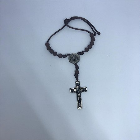 Terço Mini - Marrom