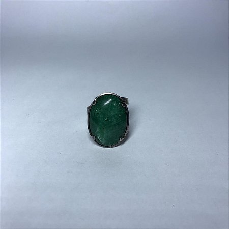 Anel Grande Diopsídio - Pedra Revigorante