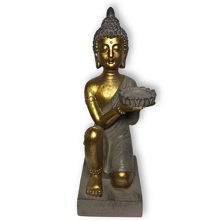 Estatueta Buda Ajoelhado