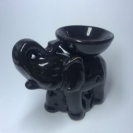 Rechaud Elefante em Cerâmica - Preto