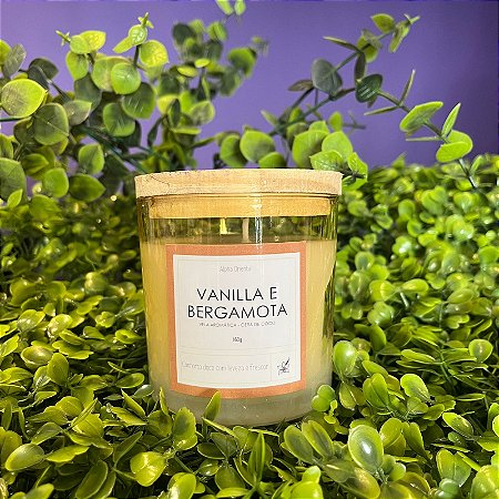 Vela Aromática Fumê - Vanilla e Bergamota