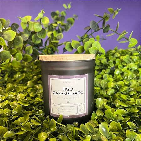 Vela Aromática Fumê - Figo Caramelizado