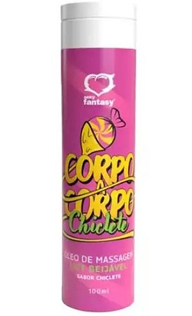 CORPO A CORPO ÓLEO DE MASSAGEM HOT BEIJÁVEL - CHICLETE