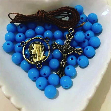 KIT TERÇO AZUL BOLA  LISA ADULTO