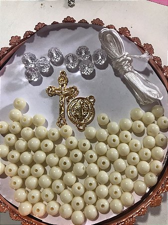 KIT TERÇO AMARELO OFF/ DOURADO