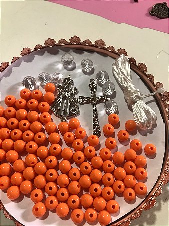 KIT TERÇO LARANJA/ PRATA