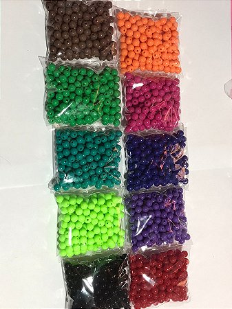 COMBO DE BOLAS 8MM CORES ESCURAS