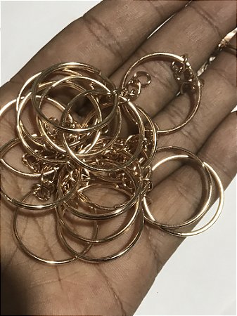 Argola de Chaveiro Dourada