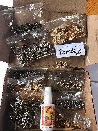 Caixa/ COMBO de entremeios, Cruz e Metais