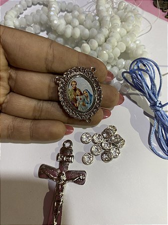 Kit terço de cristal