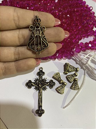 Kit terço de cristal