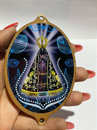 Medalha de madeira Nossa Senhora Aparecida