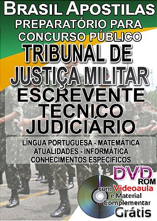 Tribunal de Justiça Militar do Estado de São Paulo - TJM/SP - Apostila PREPARATÓRIA