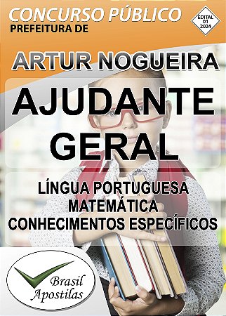 Artur Nogueira, SP - 2024 - Apostilas para Ensino Fundamental, Médio e Superior