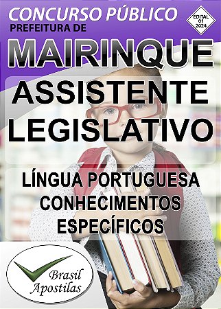 Mairinque, SP 2024 Câmara - Apostila para Assistente Legislativo