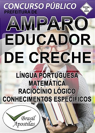 Amparo, SP - 2024 - Apostilas Para Educador de Creche e Professor De Educação Básica I - PEB I