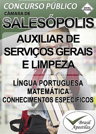 Câmara Salesópolis, SP - 2026 - Apostila para Nível Fundamental, Médio e Superior