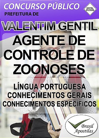 Valentim Gentil, SP - 2026 - Apostila para Nível Fundamental e Médio