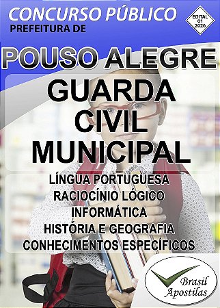 Pouso Alegre, MG - 2026 - Apostila para Guarda Civil Municipal