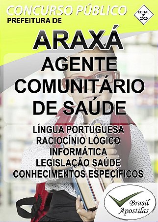 Araxá, MG - 2026 - Apostila para Agente Comunitário de Saúde