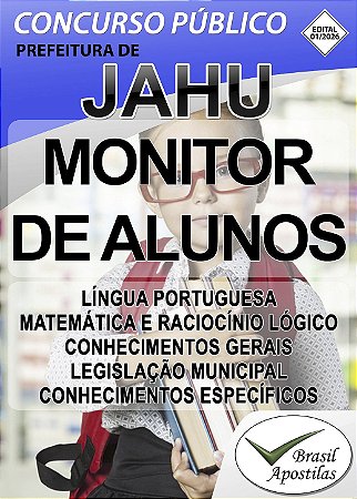 Prefeitura de Jahu, SP - 2026 - Apostila para Monitor de Alunos com Necessidades Educacionais Especiais