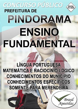 Pindorama, SP - 2026 - Apostila para Diversos Cargos