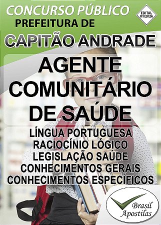 Capitão Andrade, MG - 2026 - Apostila para Agente Comunitário de Saúde