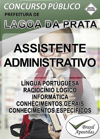 Lagoa da Prata, MG - 2026 - Apostila para Assistente Administrativo e Oficial de Serviços Administrativos