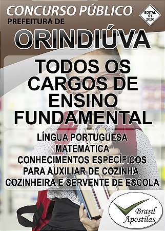 Orindiúva, SP - 2026 - Apostila para Ensino Fundamental, Médio e Superior