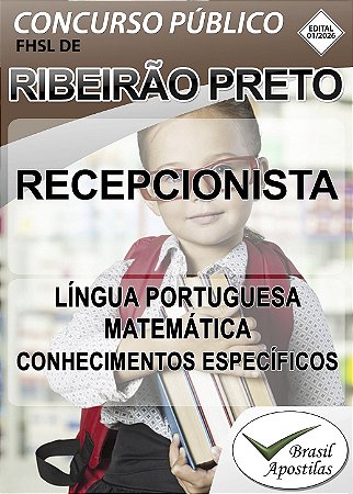 FHSL Ribeirão Preto, SP - 2026 - Apostila para Recepcionista