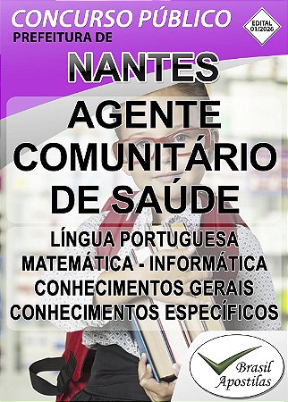 Nantes, SP - 2026 - Apostila DIGITAIS para Nível Fundamental, Médio e Professores