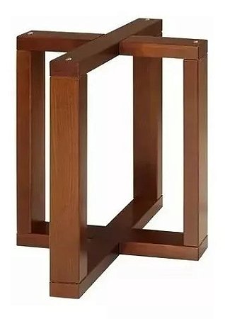 Base De Mesa X Madeira Maciça - 60x60