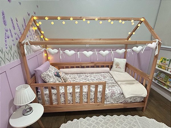 Cama Casinha Infantil - Tamanho Especial - Madeira Maciça