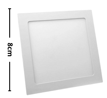 Kit 10 Plafon Embutir Pro 3W 8cm