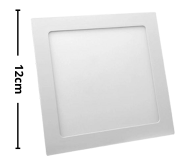 Kit 10 Plafon Embutir Pro 6W 12cm