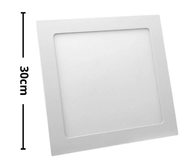 Kit 10 Plafon Embutir Pro 25W 30cm