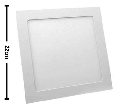 Kit 10 Plafon Embutir Pro 25W 22cm