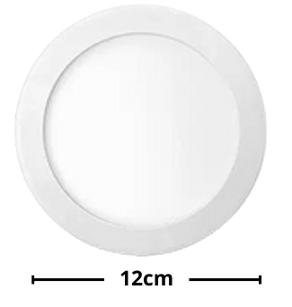 Kit 10 Plafon Embutir Pro 6W 12cm