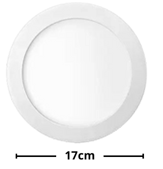 Kit 10 Plafon Embutir Pro 12W 17cm