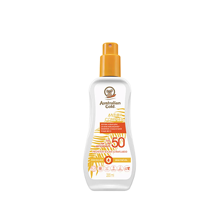 Protetor Solar Corporal Australian Gold Antiox Complex Ultra Fluido FPS50 220ml