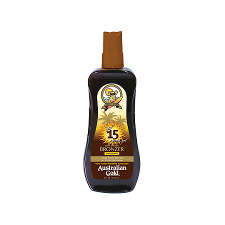 Bronzeador Australian Gold Instant Bronzer FPS 15 Corporal Spray Gel com 237ml