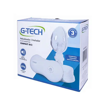 Nebulizador e Inalador de Ar Comprimido G Tech Mod Compact DC2