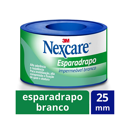 Esparadrapo Impermeável Nexcare Branco 25mm x 3m