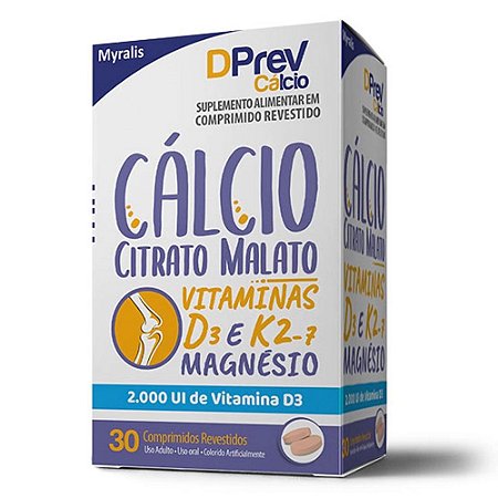 DPrev Cálcio 2.000UI com 30 Comprimidos