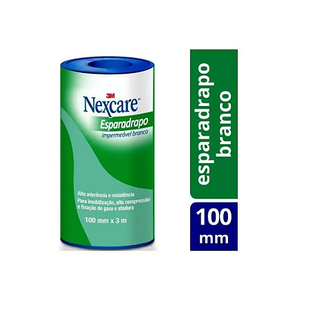 Esparadrapo Nexcare Branco 100mmX3m