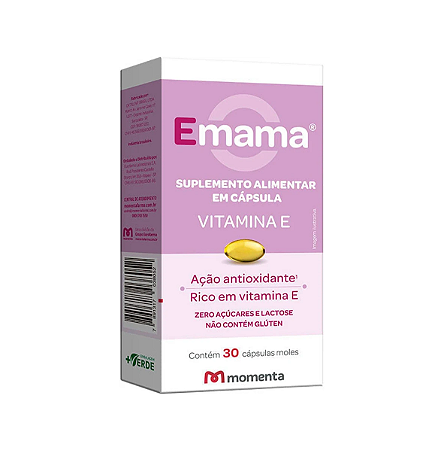 Emama Vitamina E 400mg com 30 Cápsulas