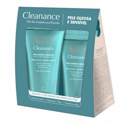 kit Avène Cleanance Gel de Limpeza Purificante 150g + 40g